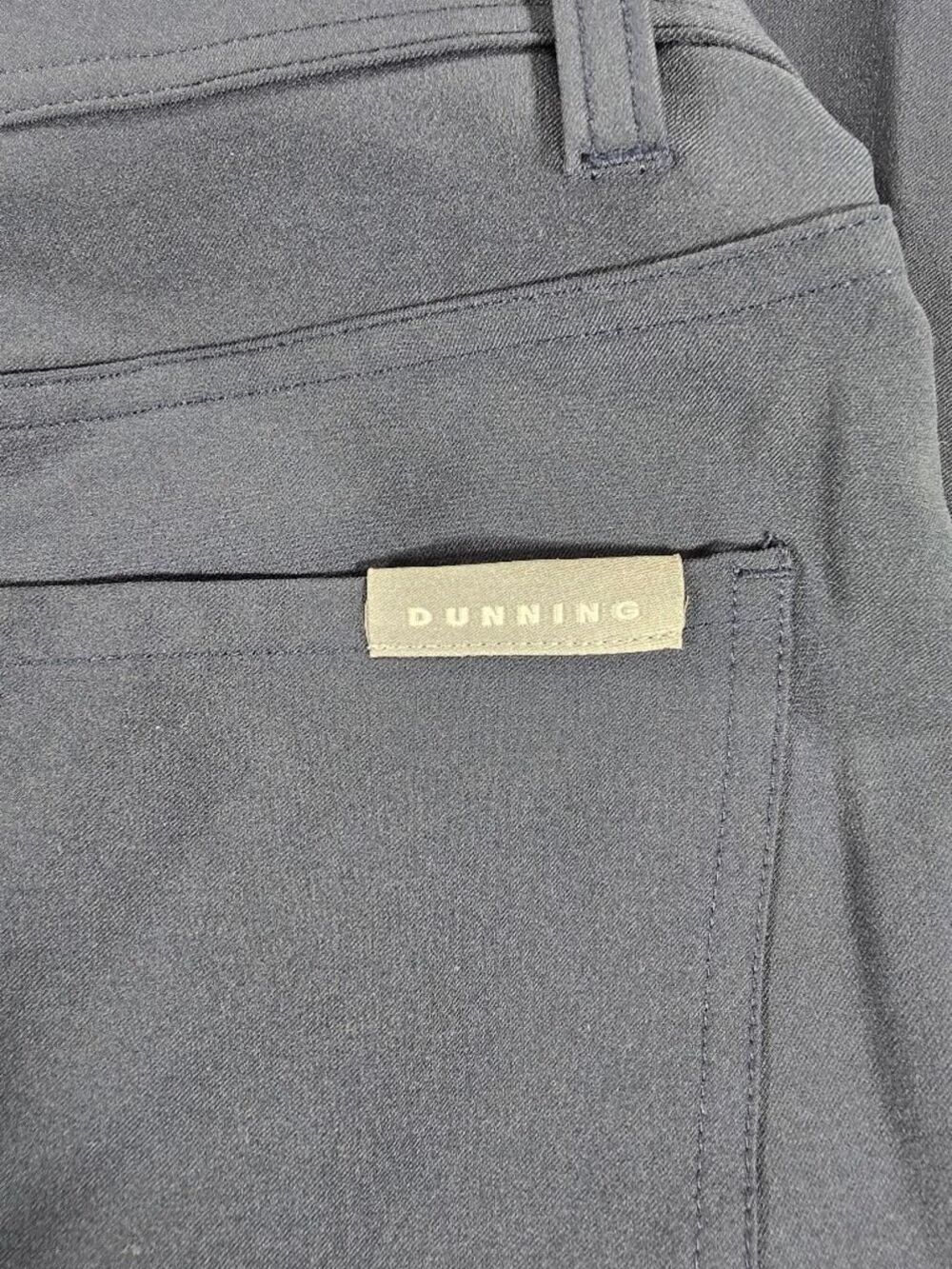 Dunning Golf Pants Performance Stretch 5 Pocket Chino Dark Blue Mens 34X28 - Picture 7 of 11